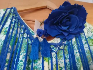 Vestido Flamenca con Volantes.  Talla 48 a 52.