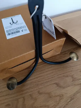 Perchero Zara Home Forja Negro y Dorado