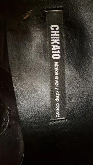 Botines CHK10 Negros Talla 38