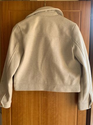 Chaqueta Zara Beige Mujer