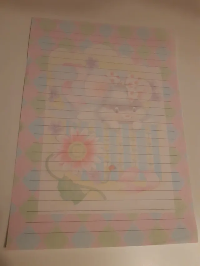 Hojas de carta coleccionables 90s