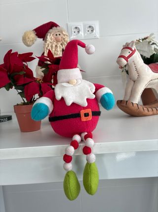 Adornos Navideños Santa y Caballito