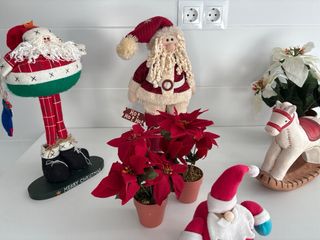 Adornos Navideños Santa y Caballito