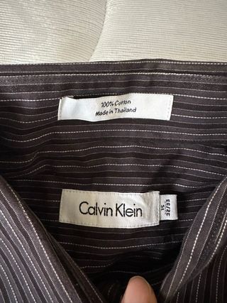 Camicia Calvin Klein Uomo Righe Nere
