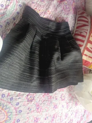 Falda corta vestir negra