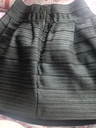 Falda corta vestir negra