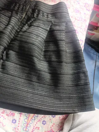 Falda corta vestir negra