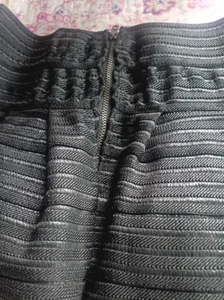 Falda corta vestir negra