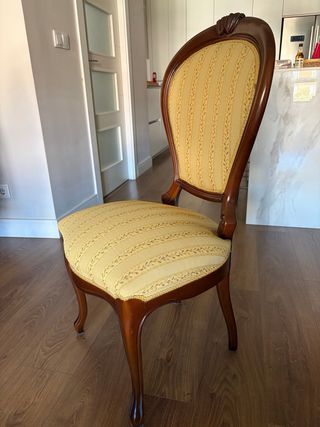 6 Sillas Comedor Madera Cerezo