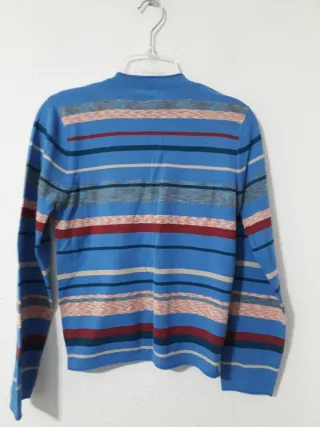 Cárdigan Arco Iris Rayas Azules
