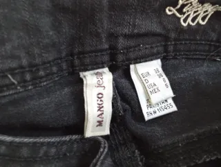 Pantalón vaquero mujer negro