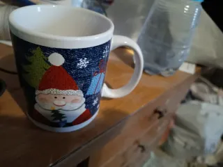 Tazze natalizie ceramica set 2 pezzi