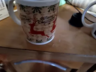 Tazze natalizie ceramica set 2 pezzi