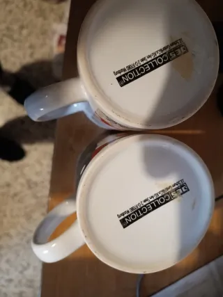 Tazze natalizie ceramica set 2 pezzi