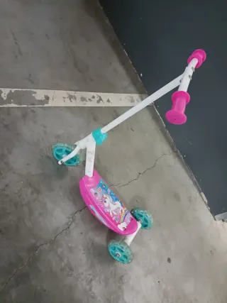 Patinete infantil 3 ruedas unicornio