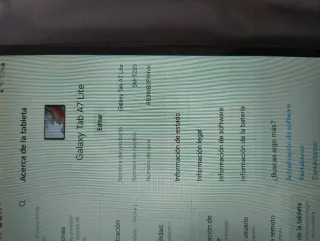 Samsung Galaxy Tab A7 Lite Negra