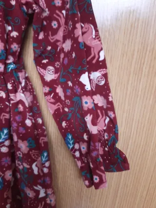 Vestido infantil estampado C&A 5-6 años 110 cm