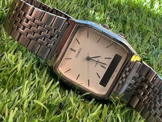 Reloj Casio Mujer Beige/Plata