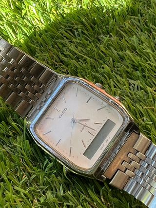 Reloj Casio Mujer Beige/Plata