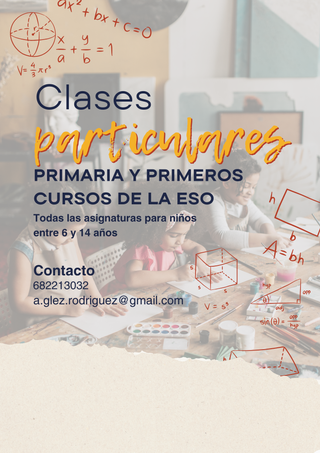Clases de apoyo para niños de 6 a 14 años