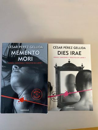 lote dos libros  cesar Perez gellida memento Mori