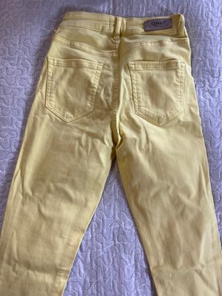 Pantalón Only Amarillo Talla 32