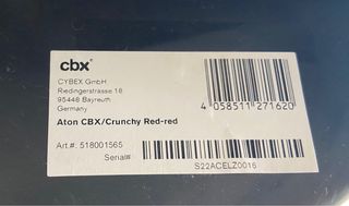 Silla de coche Grupo 0+ (0-13 k) CBX Aton