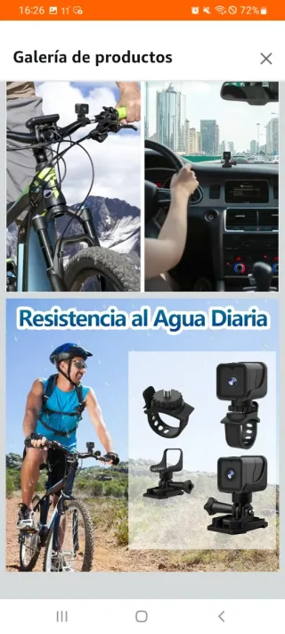 Cámara WiFi Action Cam 1080P