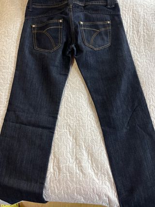 Pantalón vaquero oscuro Blanco Talla 36