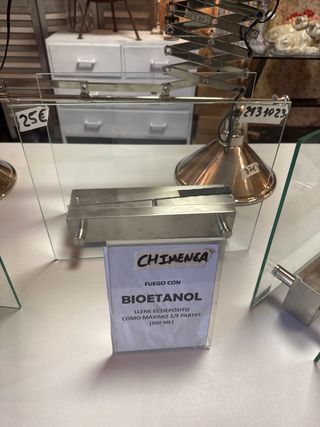 Chimeneas Bioetanol Metal y Cristal