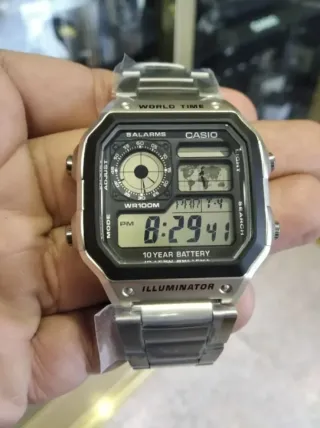 CASIO AE-1200WHD-1a/ correa metálica/oferta flash