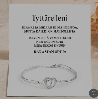 Pulsera de corazones Luxus Love de plata,