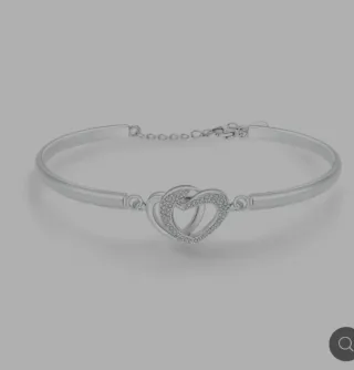Pulsera de corazones Luxus Love de plata,