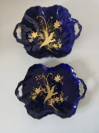 BANDEJA Y CENTRO DE MESA PORCELANA CAPEANS