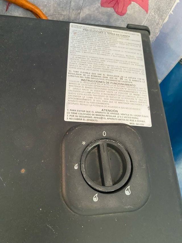 Estufa catalítica negra