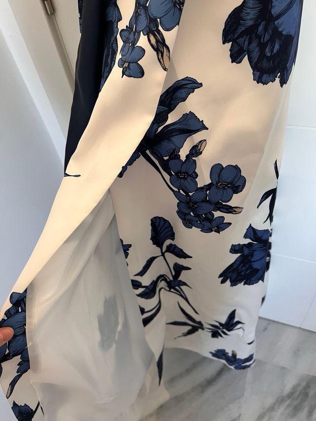 Vestido largo estampado floral