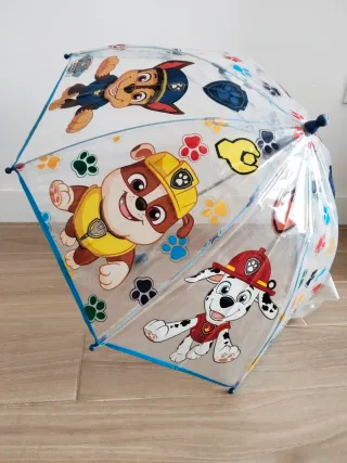 Paraguas Patrulla Canina Transparente