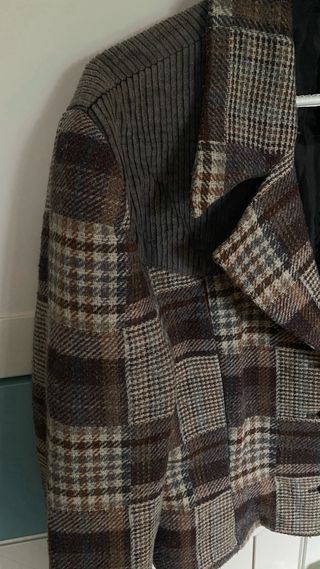 Chaqueta torera patchwork cuadros