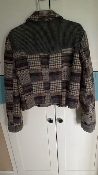 Chaqueta torera patchwork cuadros