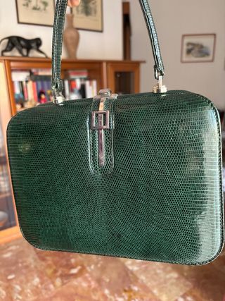 Borsetta vera pelle lucertola anni 60