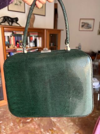 Borsetta vera pelle lucertola anni 60