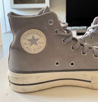 Converse Plataforma Grises Talla 38