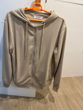 Sudadera Primark Beige Cremallera Talla M