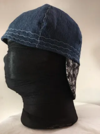 Gorro de soldador con calaveras