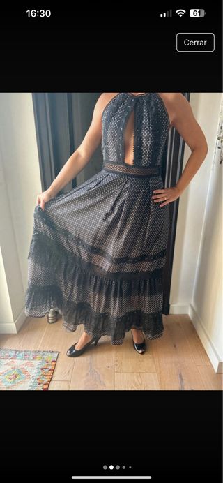 Vestido largo italiano