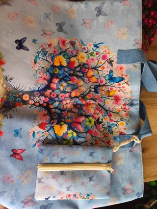 Bolso de playa y piscina con árbol de la vida