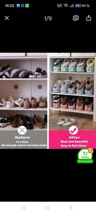 Organizador para zapatos