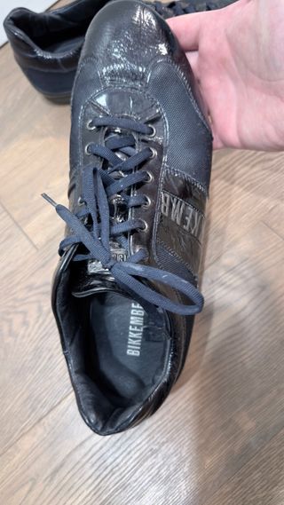 Scarpe Bikkembergs lucide blu scuro