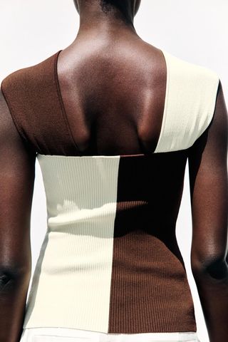 Zara top halter punto fornitura S