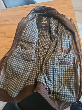 Chaqueta de cuero GERRY WEBER Marrón Talla xl
